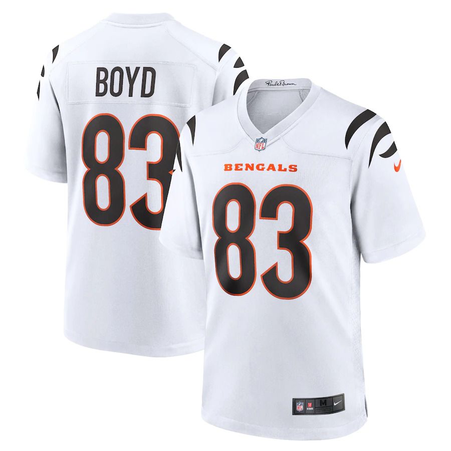Men Cincinnati Bengals #83 Tyler Boyd Nike White Game NFL Jersey->cincinnati bengals->NFL Jersey